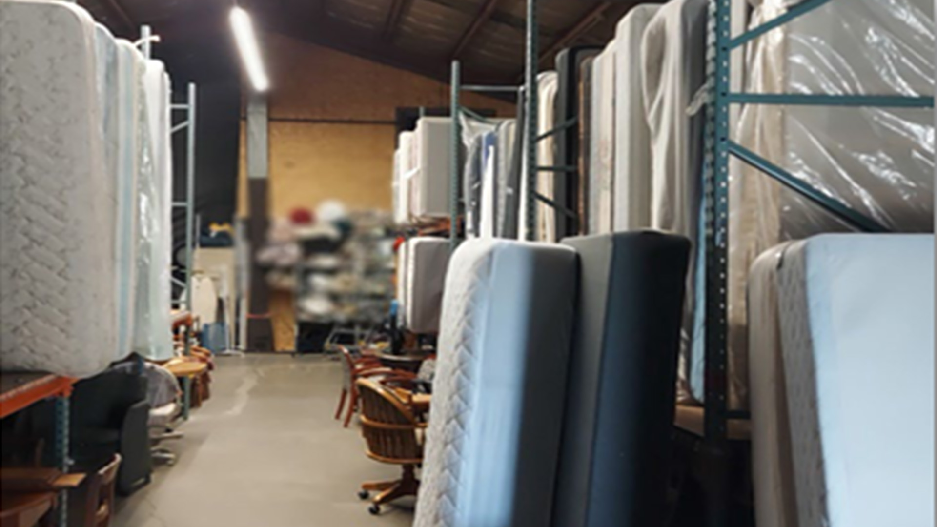 Mattresses in building